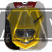 Frontal porta farol / carenagem HALO LED homologado todo amarelo ( SUZUKI 50 / 125 / 250 / 450 ) - POLISPORT